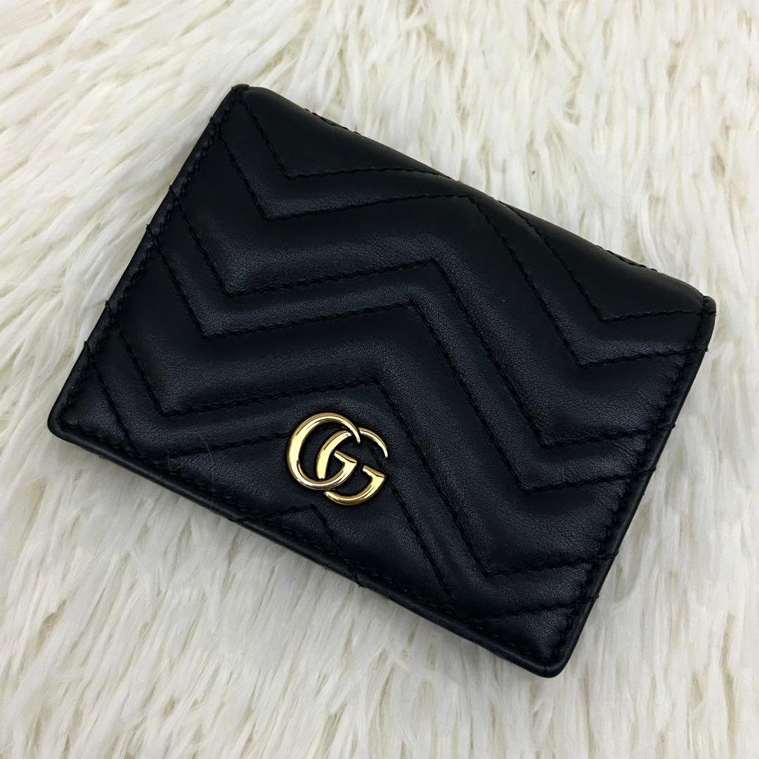 【美品】GUCCI グッチ 2つ折り財布