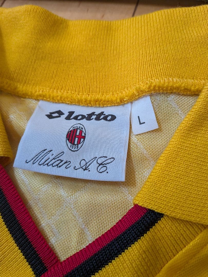 ヴィンテージユニフォームミランオーセンティックユニフォームイエロー