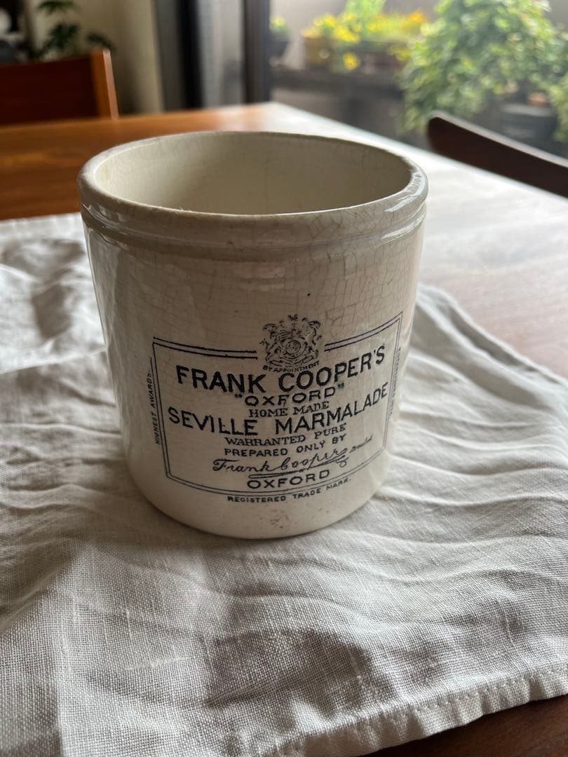 イギリスアンティーク　フランククーパー　マーマレードジャー　大きいサイズ