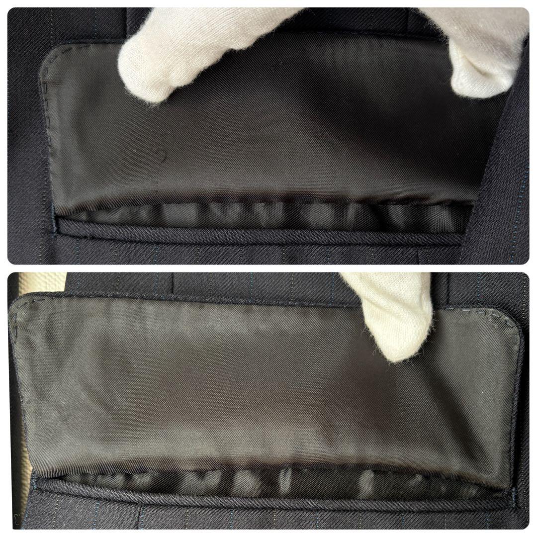 Burberry バーバリー ヴィンテージ ネイビー ストライプ セットアップM