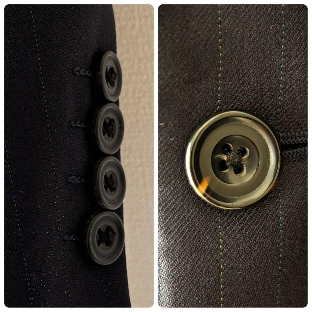 Burberry バーバリー ヴィンテージ ネイビー ストライプ セットアップM