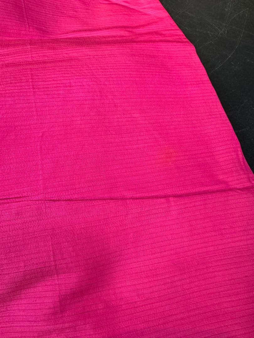 よ*る様 金魚柄 名古屋帯 ピンク　アンティーク　短尺　レトロホラー風　刺繍帯