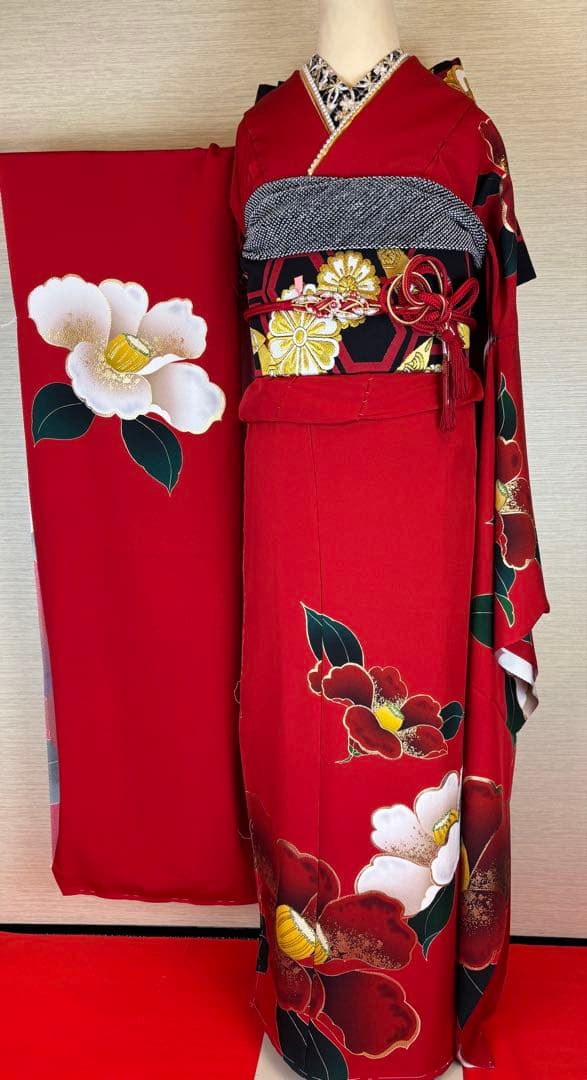 【こりん激安】振袖仕立付きと長襦袢帯〆帯揚げサービス草履バック小物セット