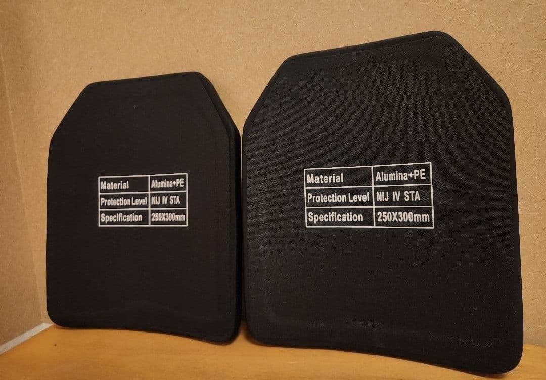 NIJ-Ⅳ レベル4 実物防弾プレート M 7.62㎜～06-30AP弾まで防ぐ