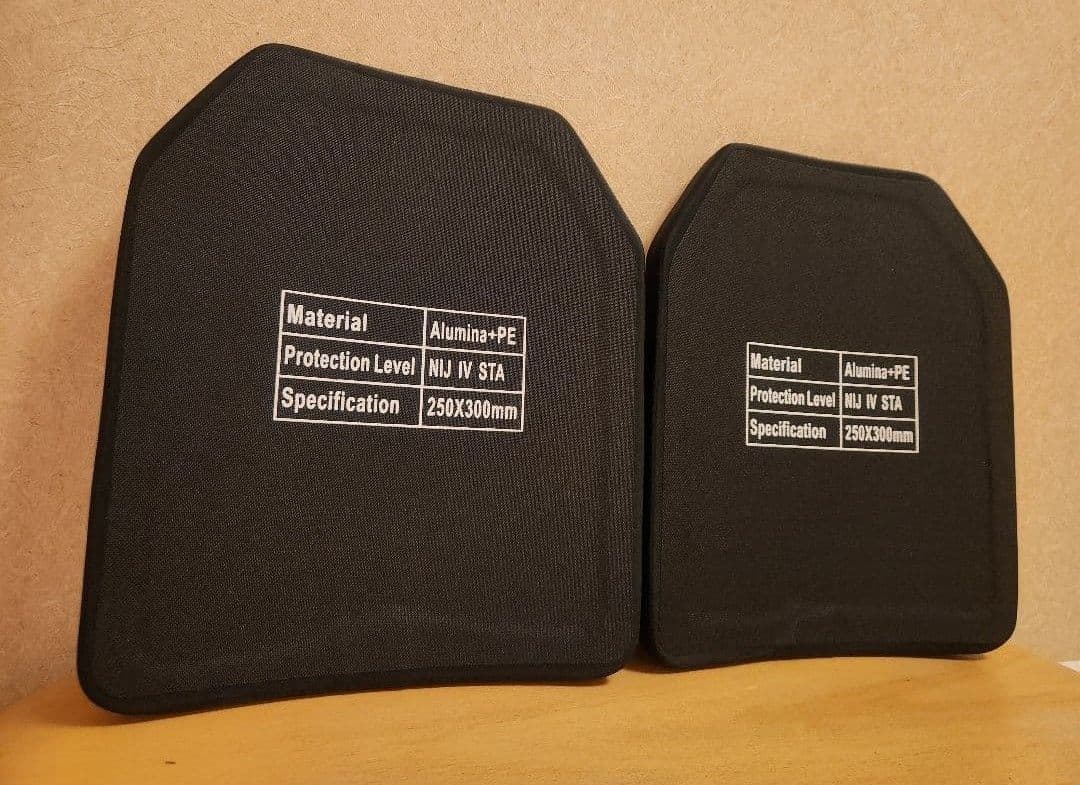 NIJ-Ⅳ レベル4 実物防弾プレート M 7.62㎜～06-30AP弾まで防ぐ