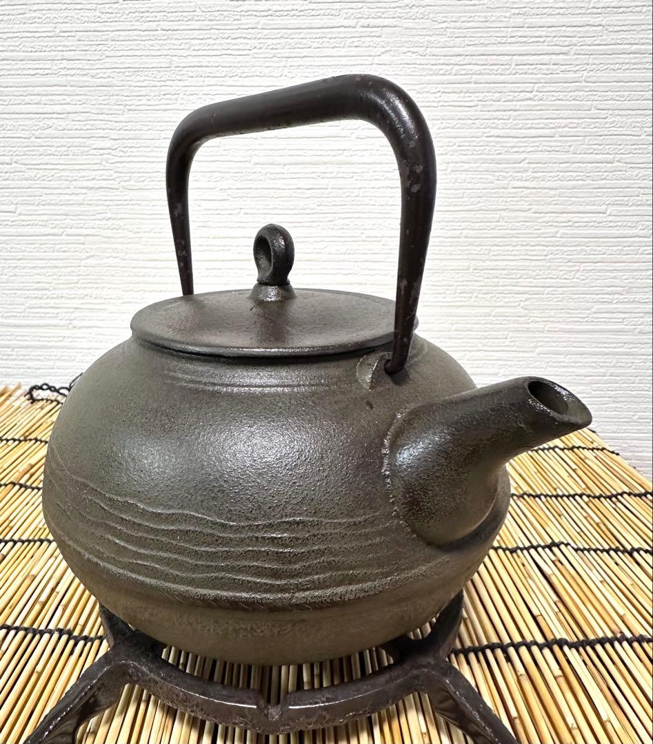 未使用品　南部宝星堂造　１３型　糸目肌　南部鉄瓶　NE様　売約済み