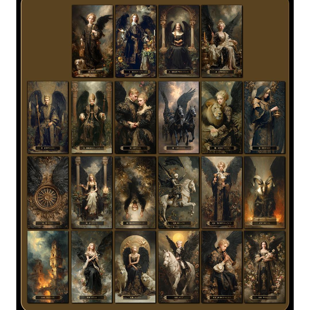 【正規品タロットカード】美麗✨海外インディーズ✨気品あふれるダークバロックの世界