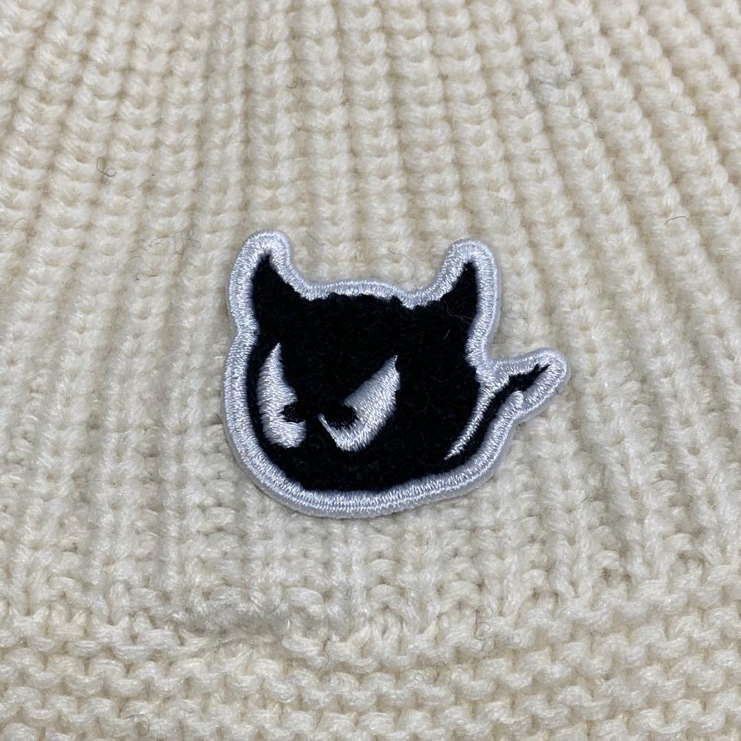 新品タグ付✨ワック　2WAYニットバケハ　白ロゴウール　ファーポンポン取り外し⭕️