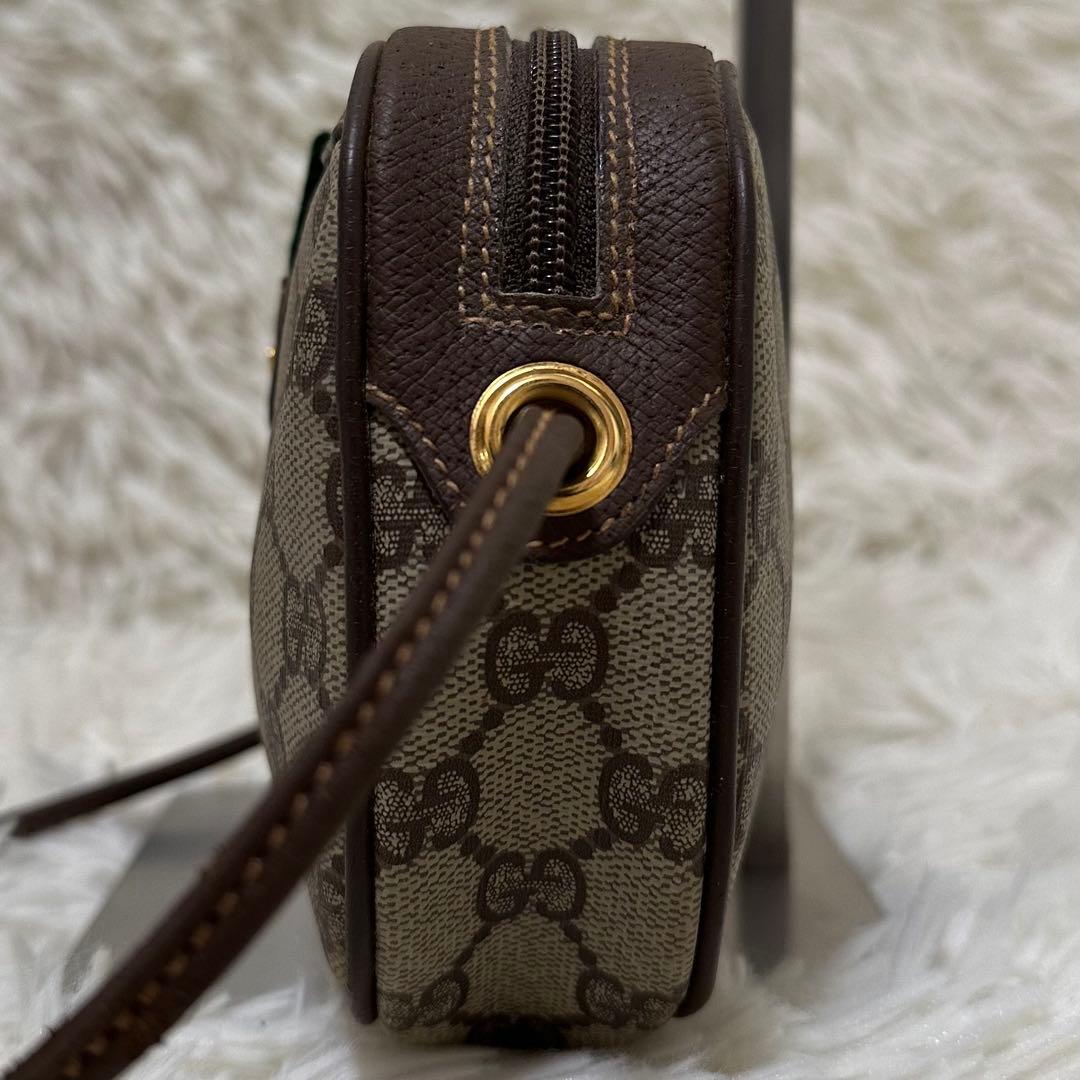 値下げ 袋付き グッチ GG 金具 レザー ショルダーバッグ シェリーライン