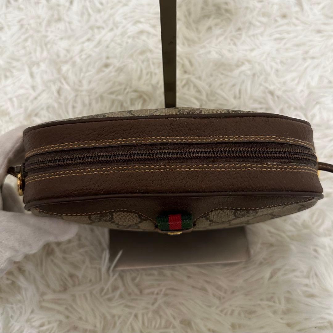 値下げ 袋付き グッチ GG 金具 レザー ショルダーバッグ シェリーライン