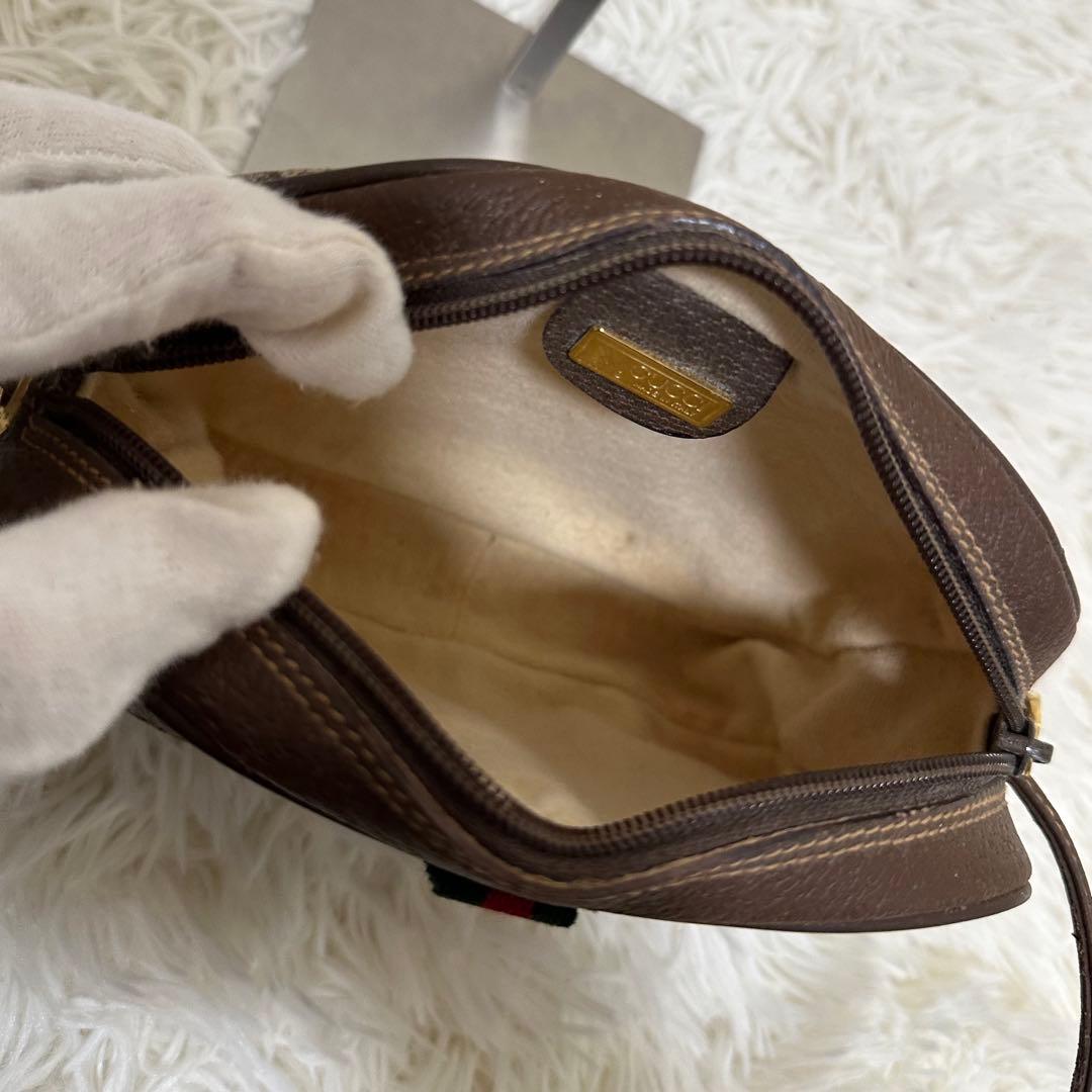 値下げ 袋付き グッチ GG 金具 レザー ショルダーバッグ シェリーライン