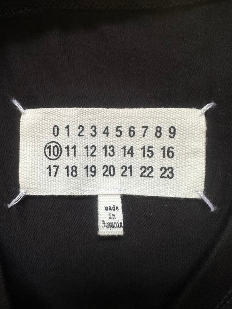 AMGMaison Margiela 10 刺繍ロゴTシャツ ブラック