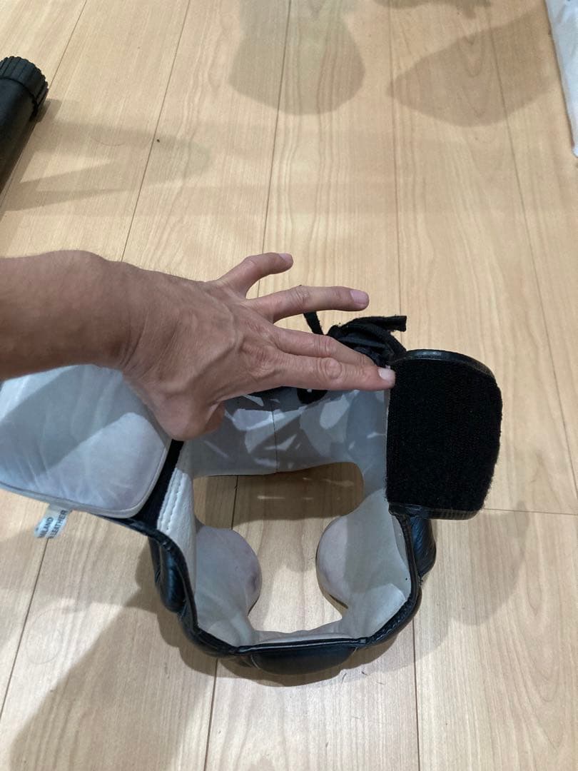 TWINS ヘッドギアMサイズ　グローブ16ozセット イエロー ブラック