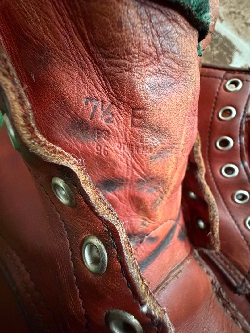h*9様 RED WING 875 アイリッシュセッター 半円犬タグ 96年製