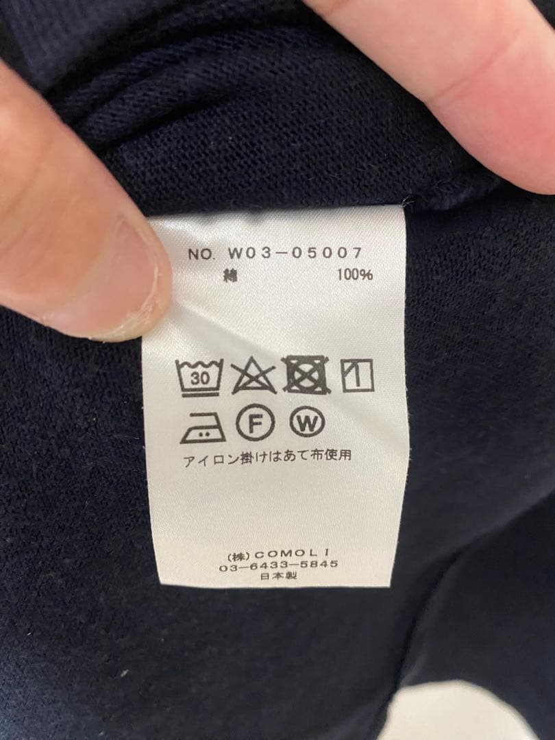 comoli 22aw フットボールTシャツ