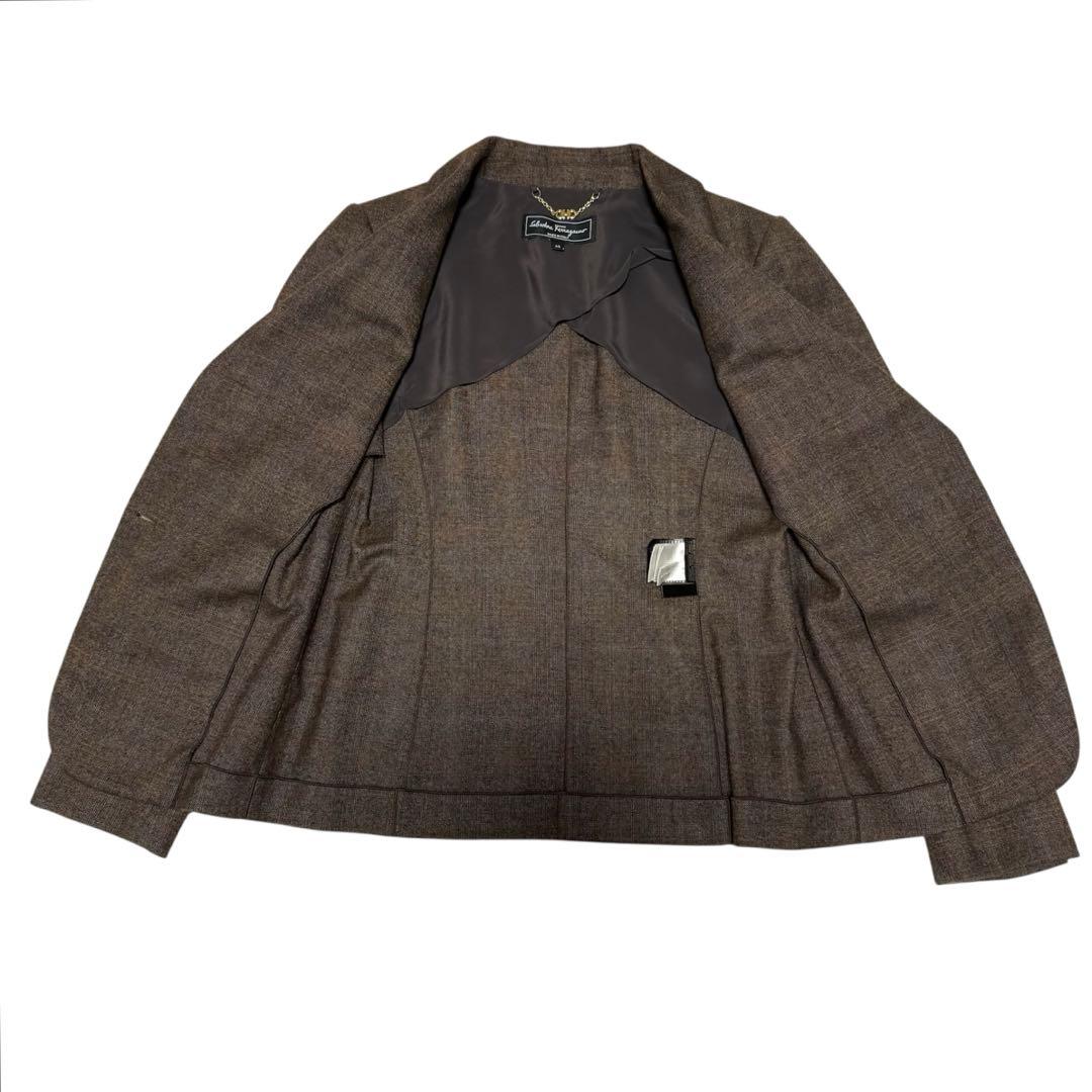 【美品】Ferragamoフェラガモ カシミアスーツセット イタリア製 上質 冬