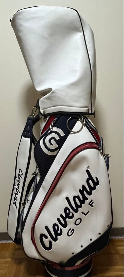 Cleveland キャディバッグ ホワイト ネイビー　クリーブランド