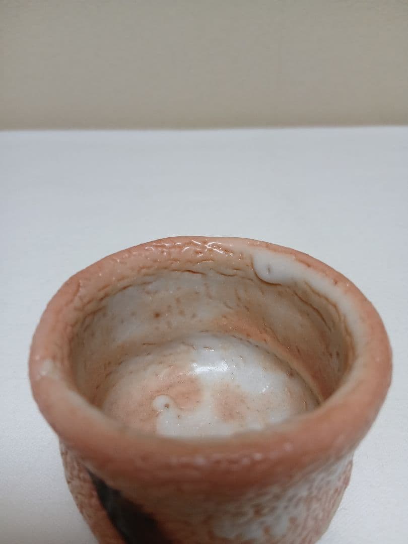 美濃焼　志野ぐい呑　水野澤三作