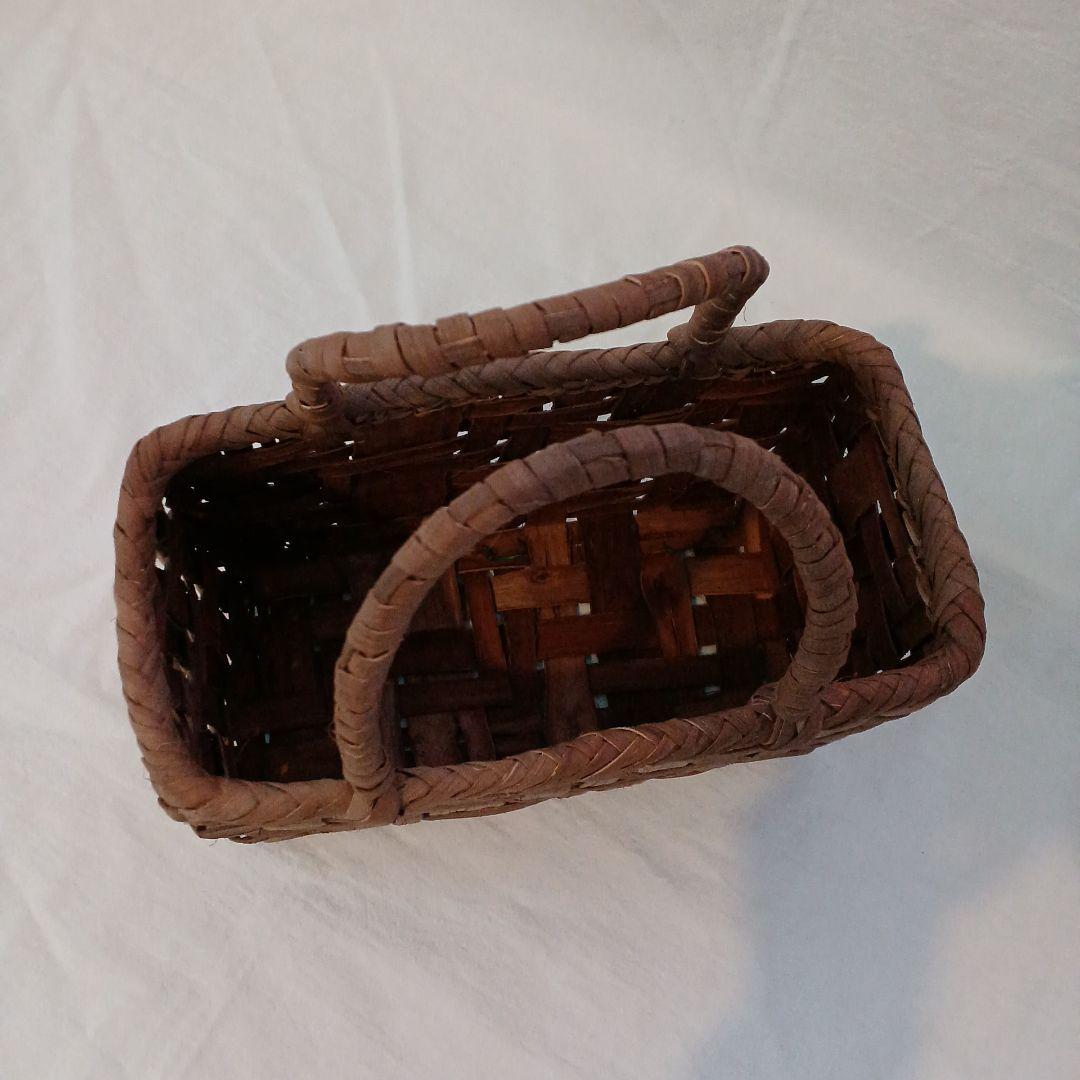 小さい国産山葡萄かご　太ひご