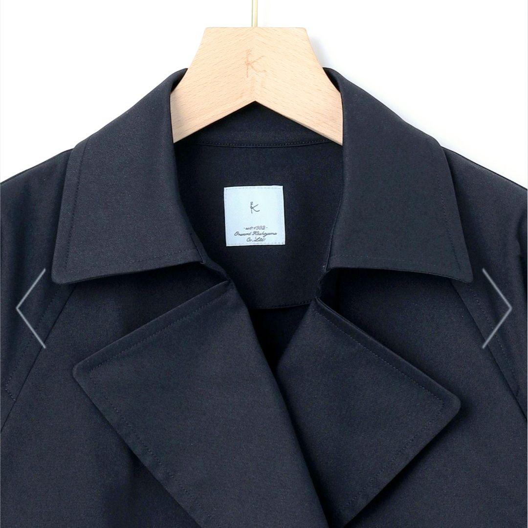 組曲 WEB限定 コットンライクツイル ショートトレンチコート 大きいサイズ