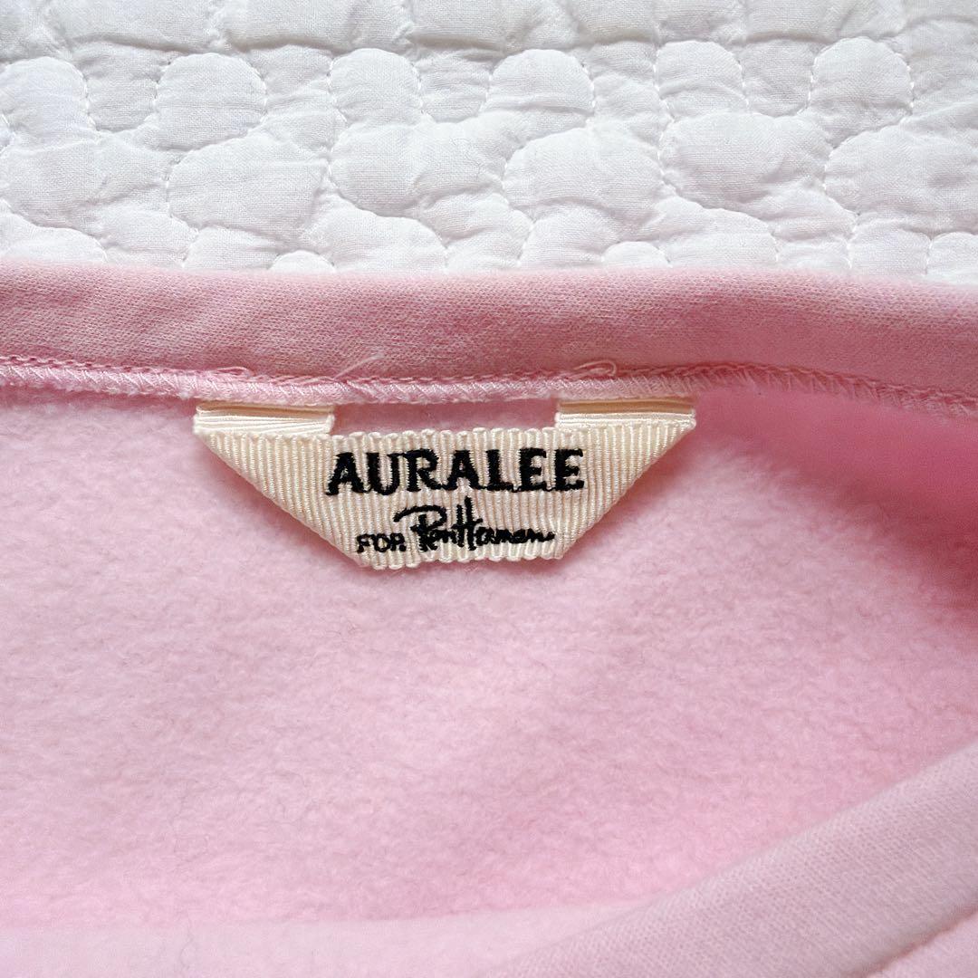 美品⚑ロンハーマン別注　オーラリー　ボートネックスウェット　ピンク