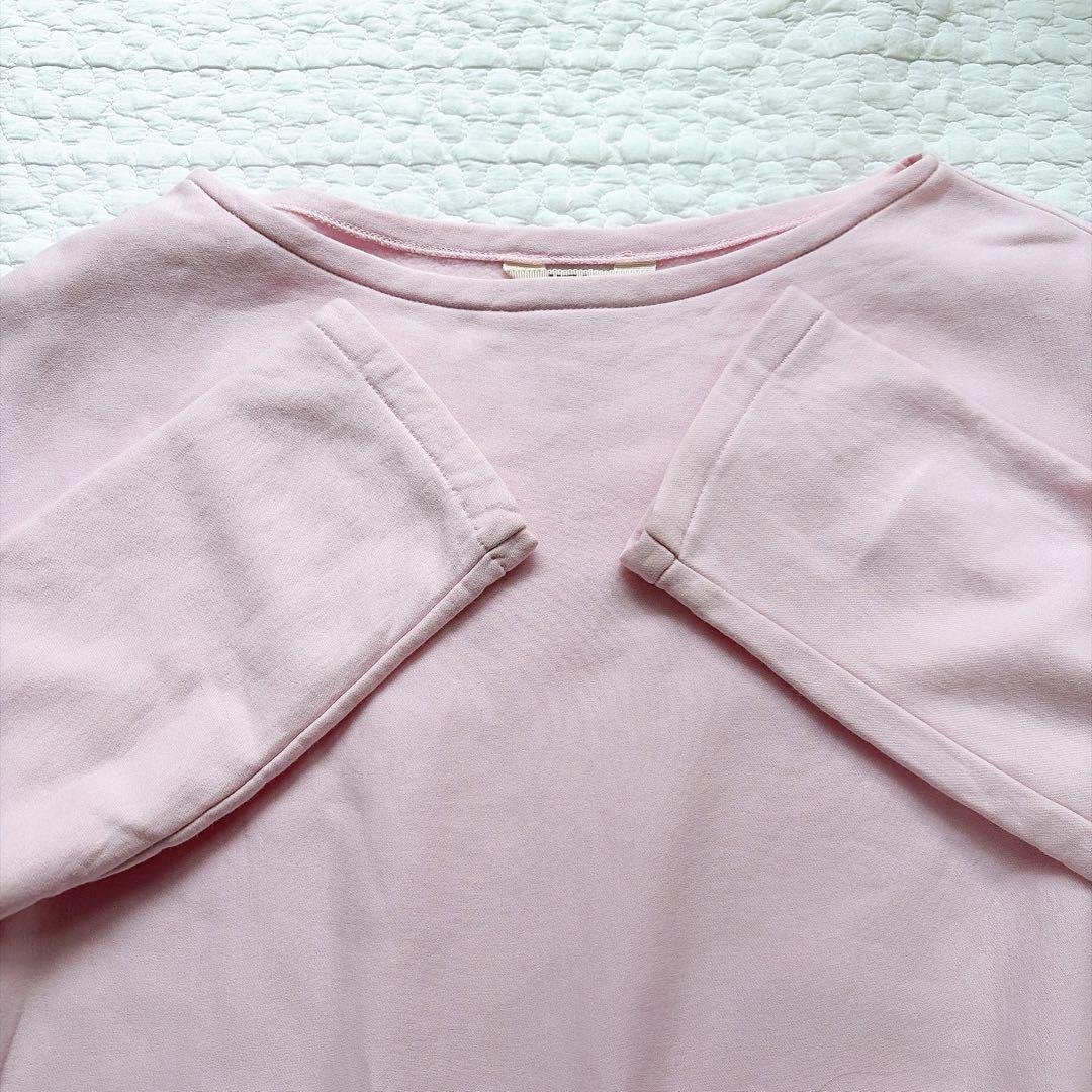 美品⚑ロンハーマン別注　オーラリー　ボートネックスウェット　ピンク