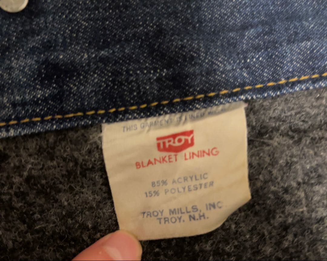 T*a様 リーバイス 70505 デニムジャケット ブランケット付き 70s 4