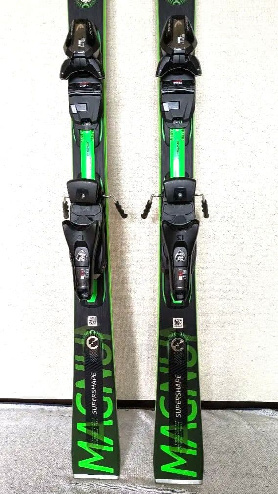 HEAD SUPERSHAPE MAGNUM スキー 板 金具付き 163cm