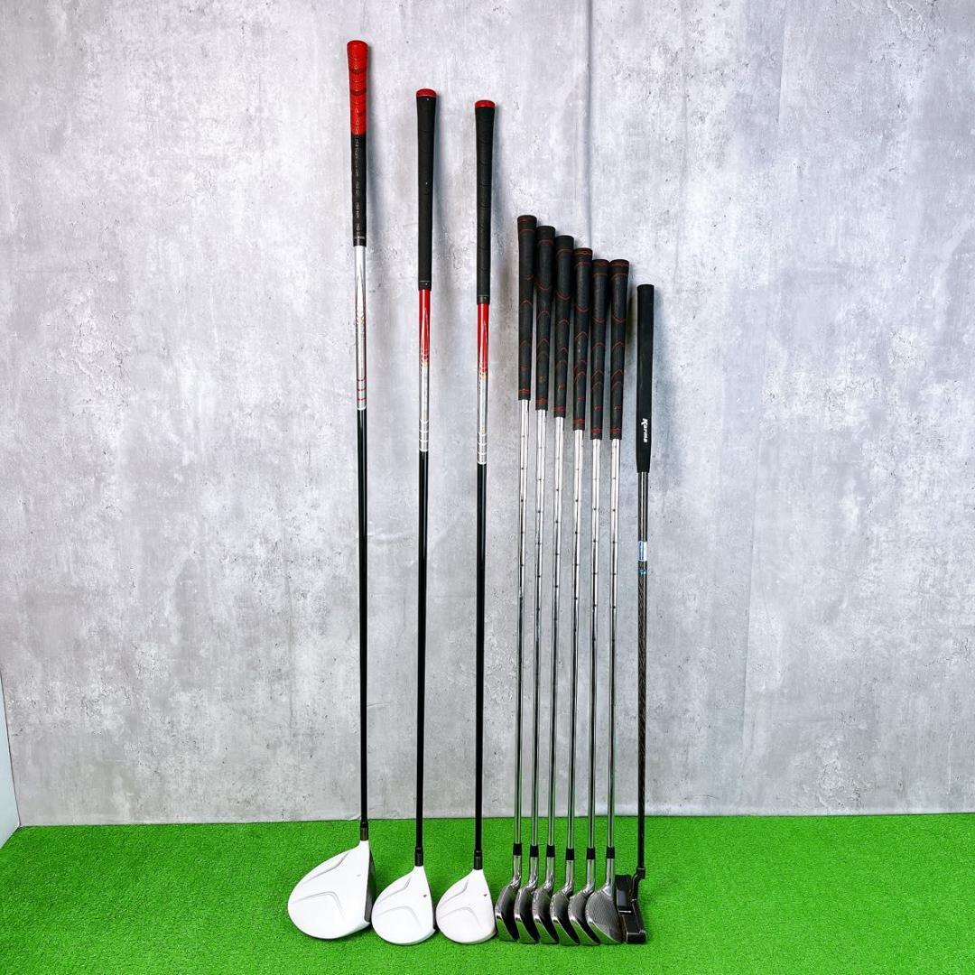 メンズ テーラーメイド バーナー ゴルフクラブセット 右打ち 10本 初心者