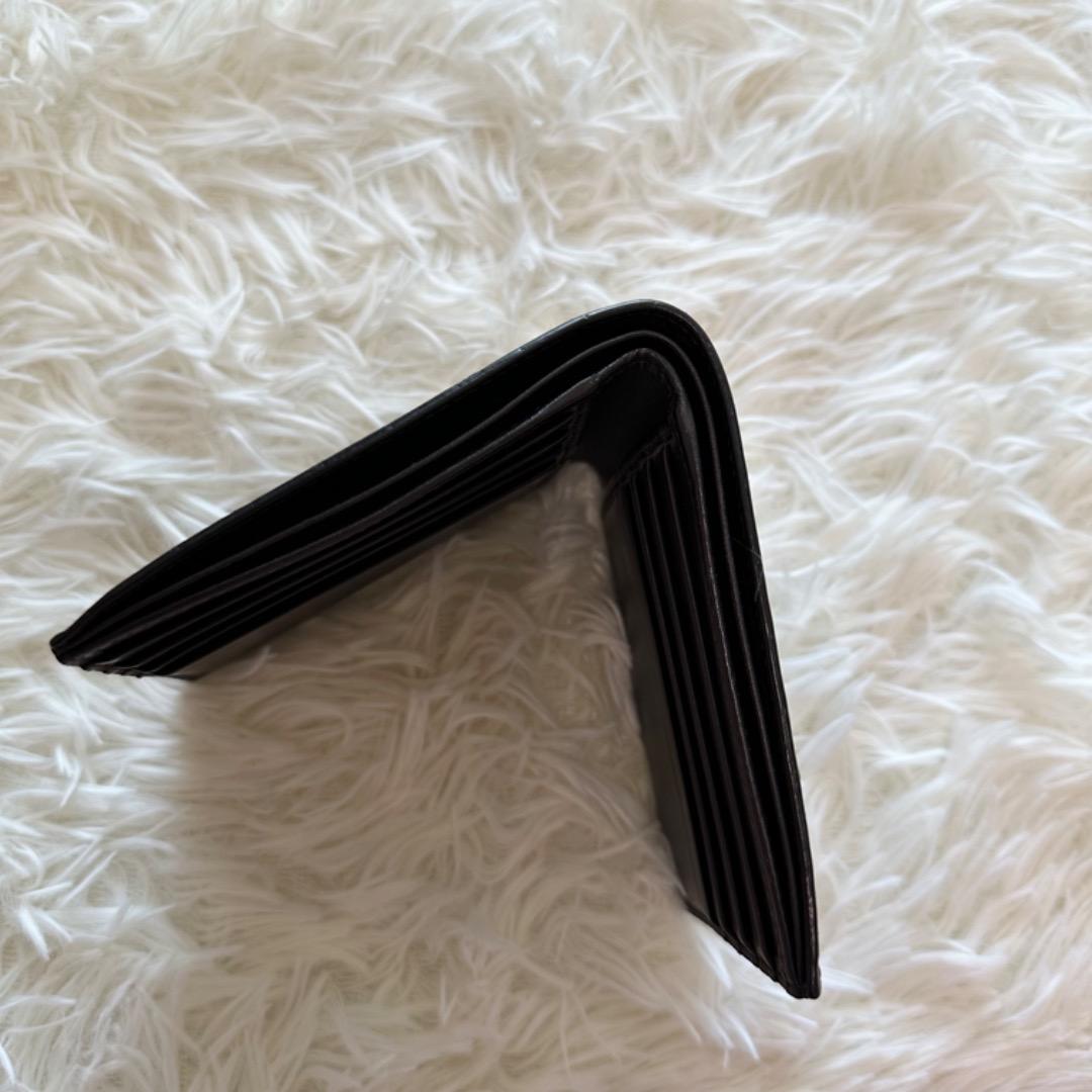 美品✨ボッテガヴェネタ イントレチャート 二つ折り財布 レザー ブラウン