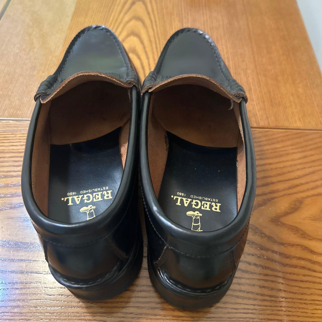 【美品】REGAL リーガル ローファー ブラック 本革 レザー 2177