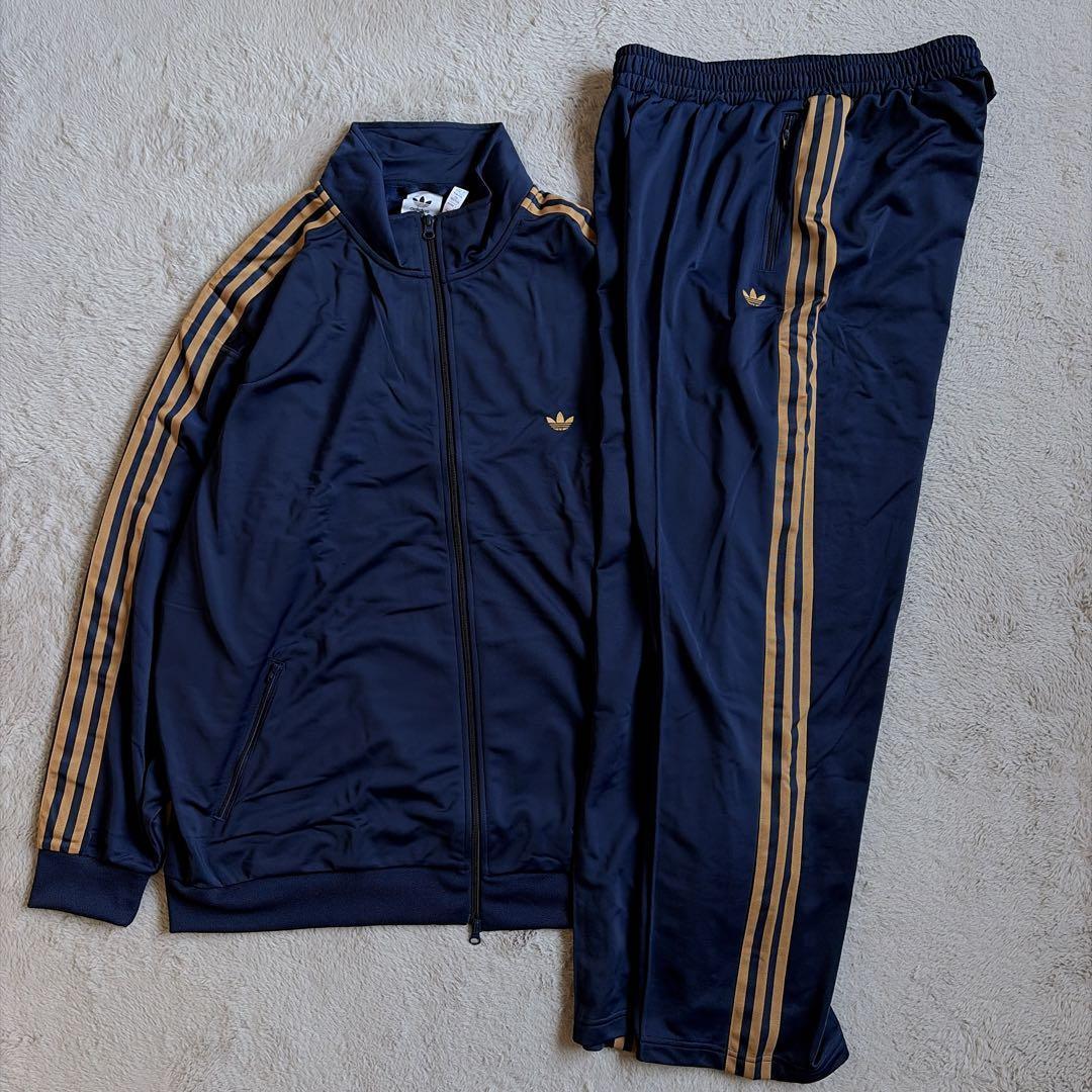 新品 アディダスオリジナルス ファイヤーバード セットアップ ネイビー 2XL