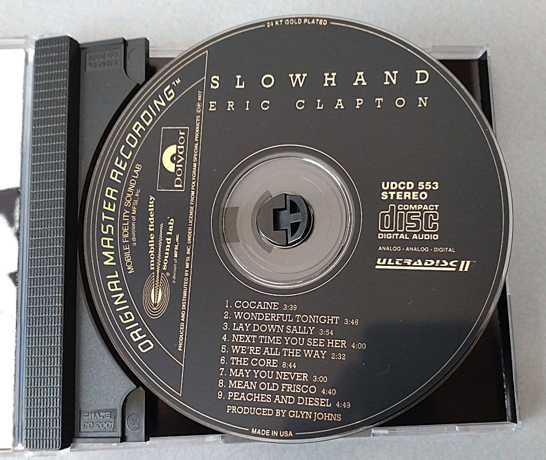 貴重Eric Clapton Slowhand MFSL 輸入盤GOLD CD
