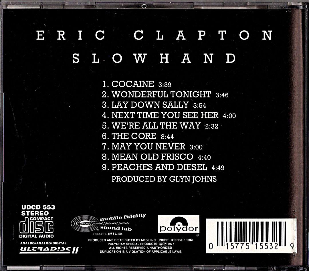 貴重Eric Clapton Slowhand MFSL 輸入盤GOLD CD
