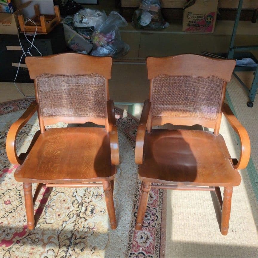 ①値下げ 早いもの勝ち★柏木工 ダイニングチェア 昭和 レトロ リビングチェア