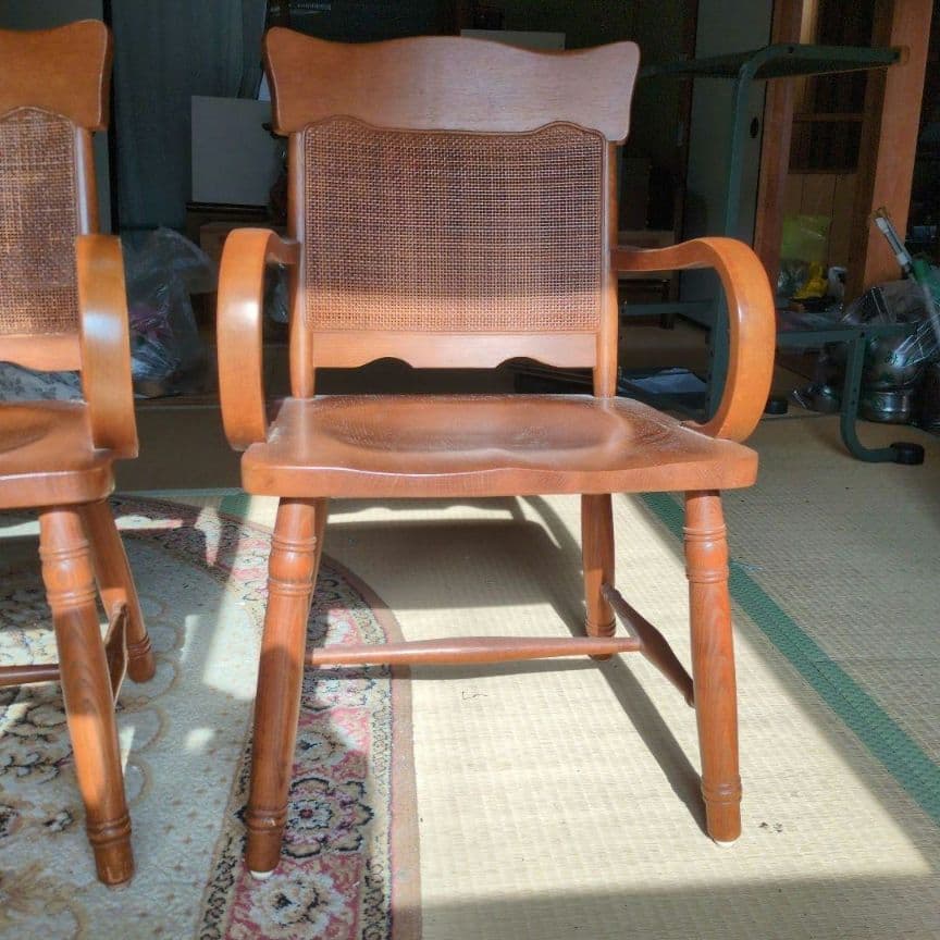 ①値下げ 早いもの勝ち★柏木工 ダイニングチェア 昭和 レトロ リビングチェア