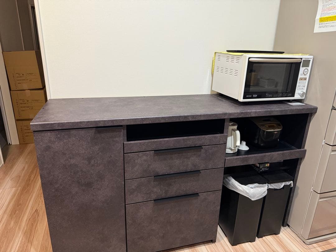 【美品】Pamouna/パモウナ ID キッチンカウンター（オープンタイプ）