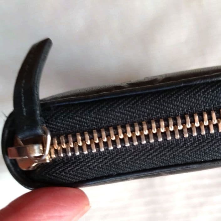 GUCCIシマ ブラックレザー長財布