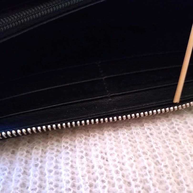 GUCCIシマ ブラックレザー長財布