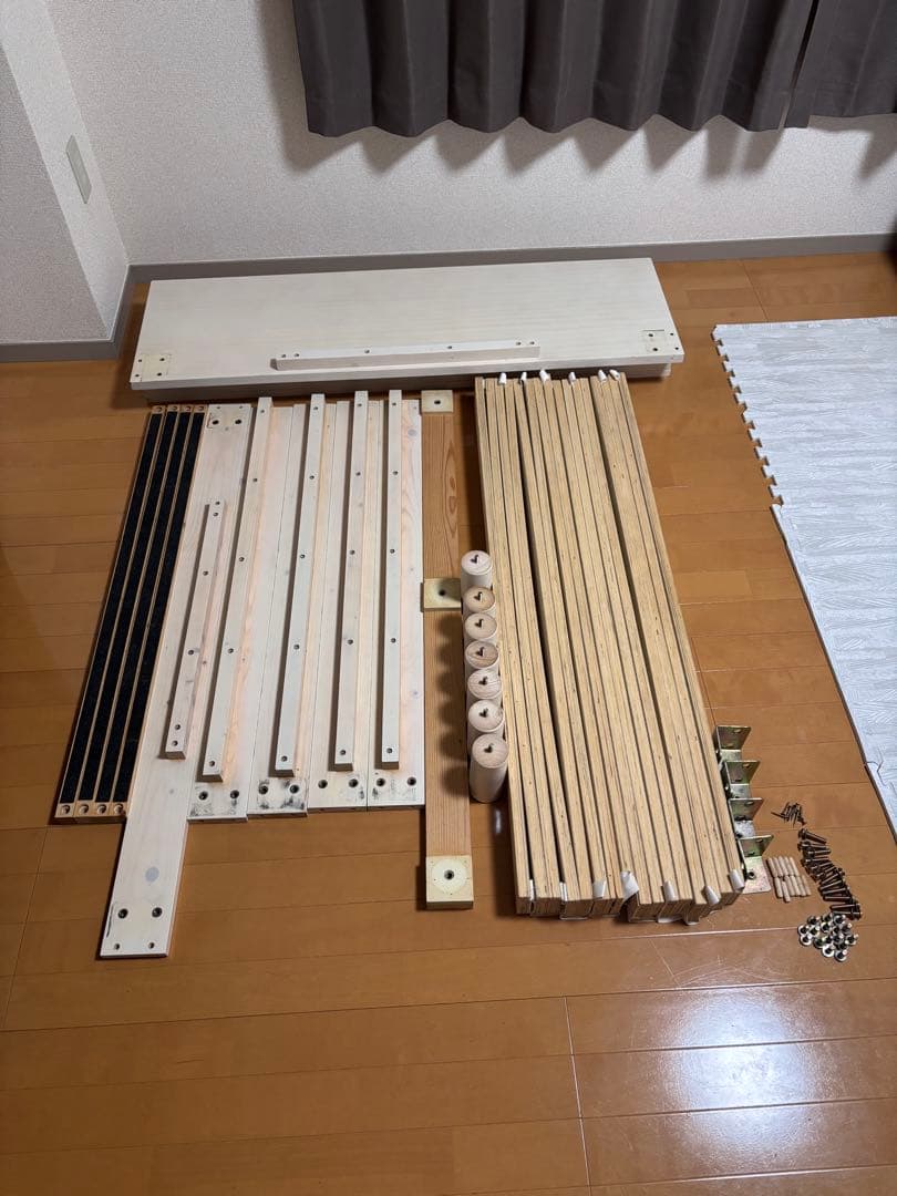 セミダブルベッドフレーム 天然木