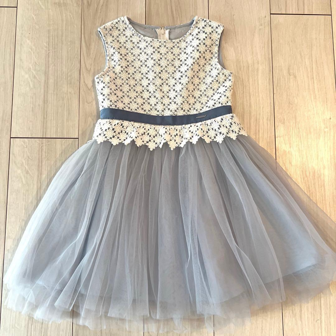 120 組曲　フラワーレースドレス & エニファム　ノーカラージャケット　セット