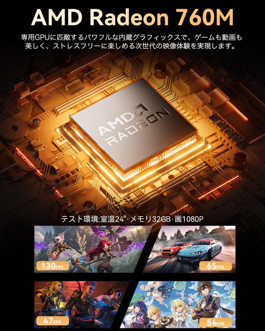 GMKtec M6 Ultra ミニPC Ryzen 5 7640HS