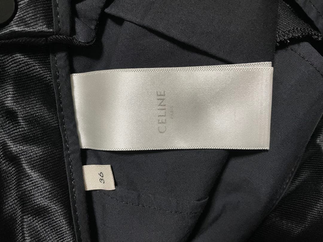 桃*郎様 CELINE セリーヌ ライトウールギャバジン ターンアップパンツ ス