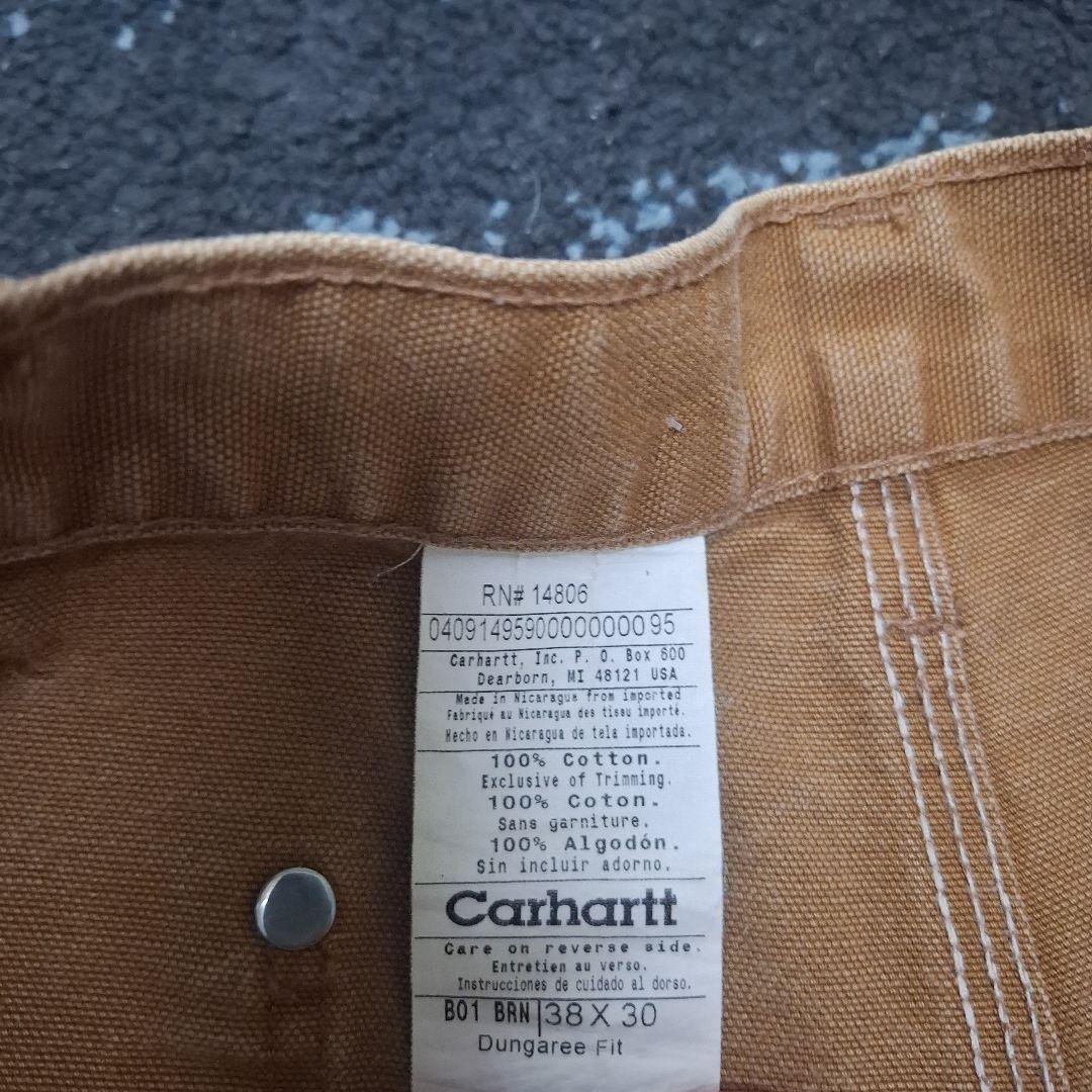 O*r様 Carhartt B01 ダブルニー ブラウン W38 L30