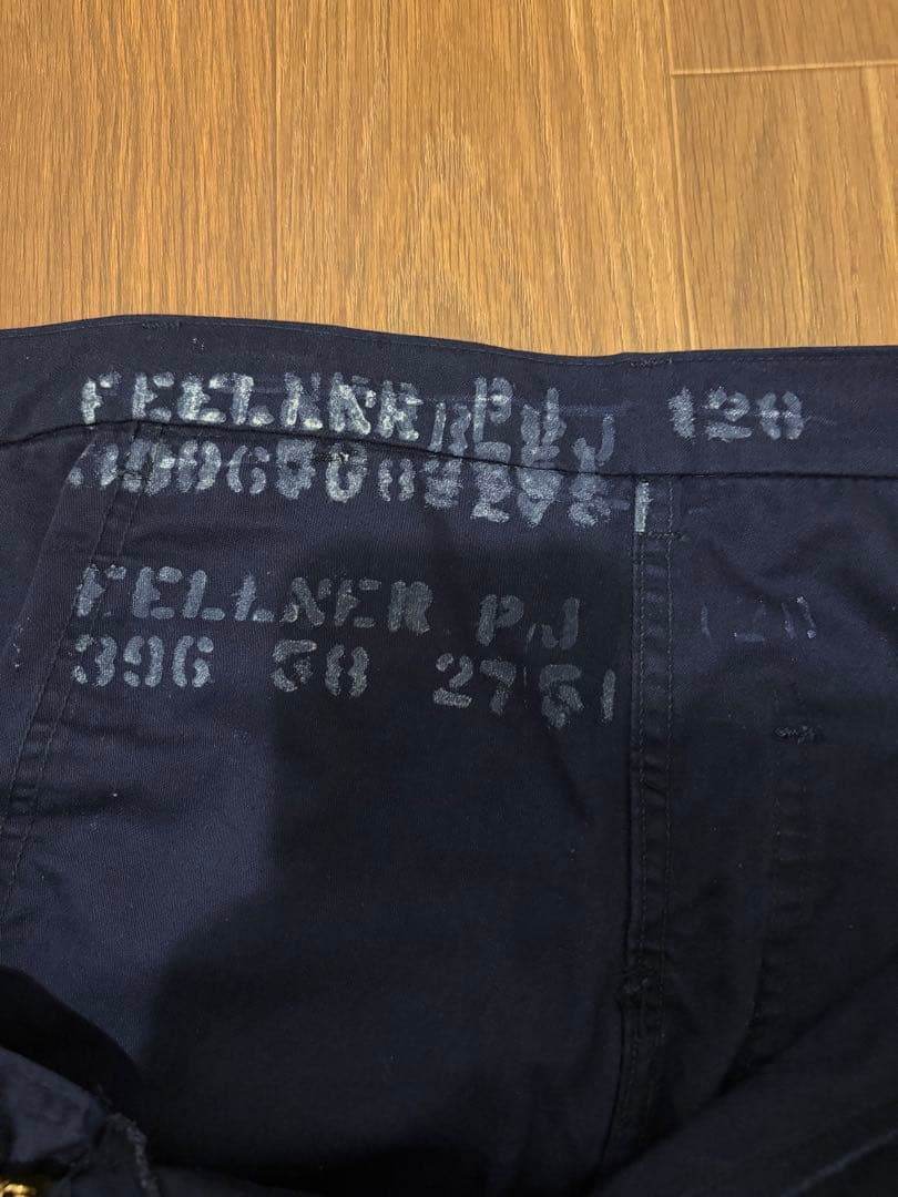 Vintageアメリカ軍ユーティリティベイカーパンツ ネイビーステンシル