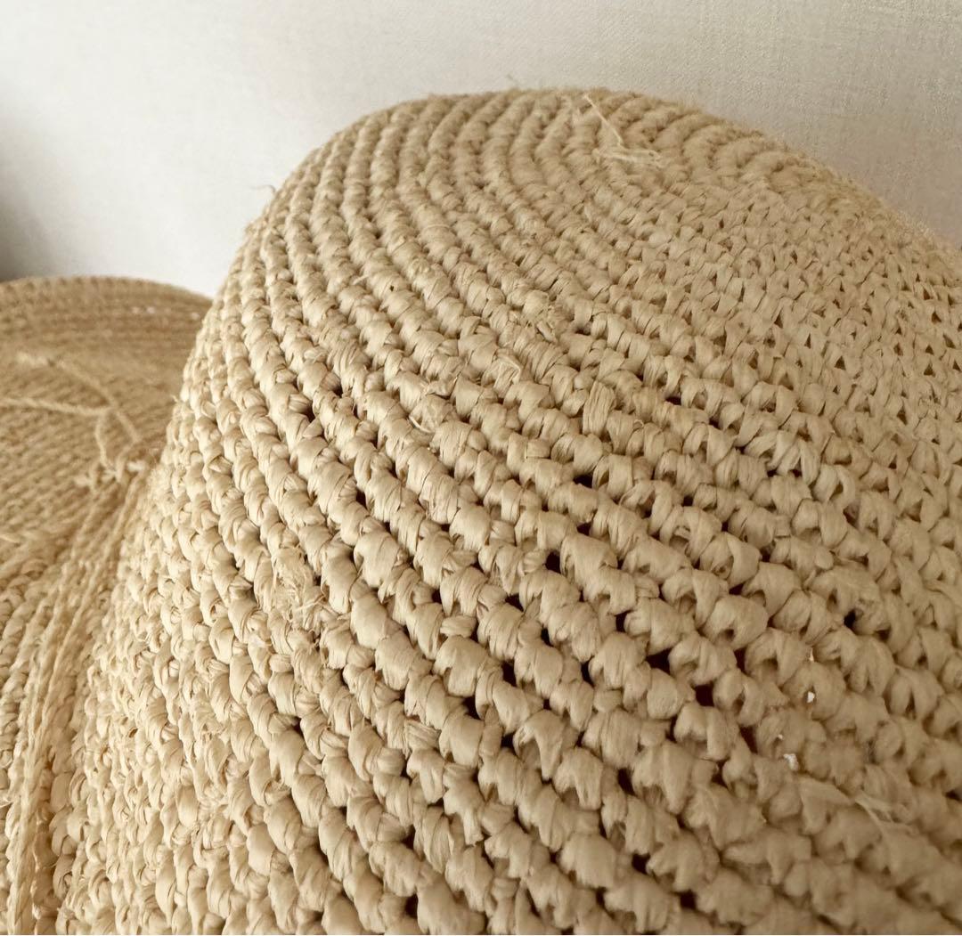 ヘレンカミンスキー　麦わら帽子　つば広め　ラフィア　ラフィアハット　帽子