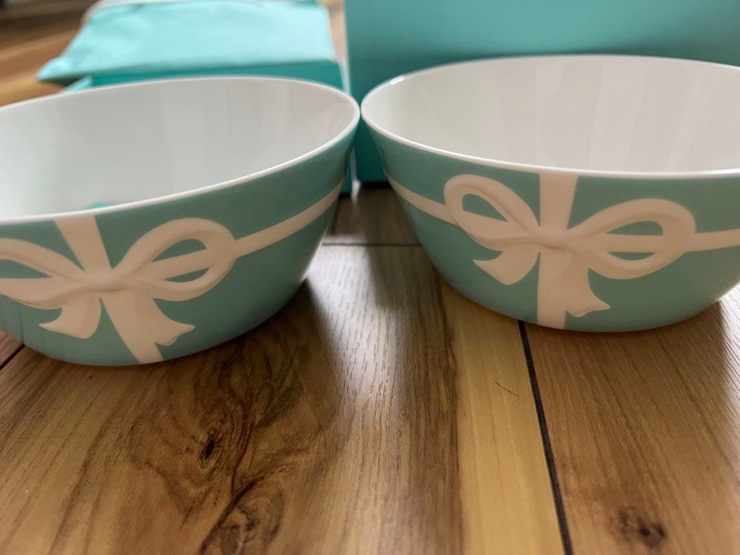 Tiffany & Co. リボンデザインボウル 2個セット