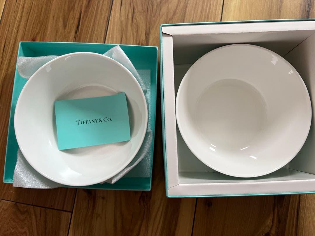 Tiffany & Co. リボンデザインボウル 2個セット