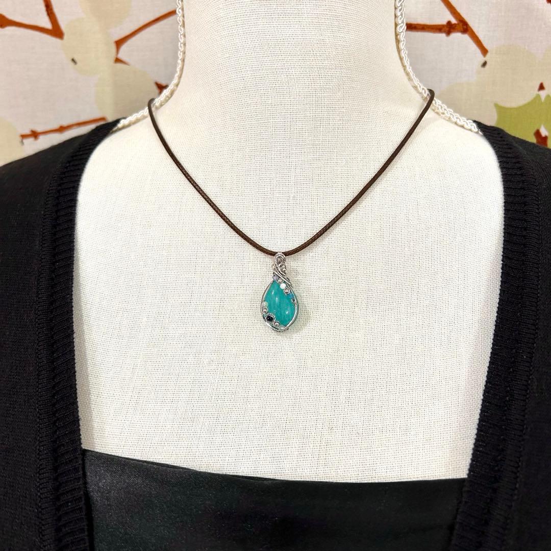 ロシアンブルーページ☆リクエスト3点 ワイヤーラップ アート ジュエリー