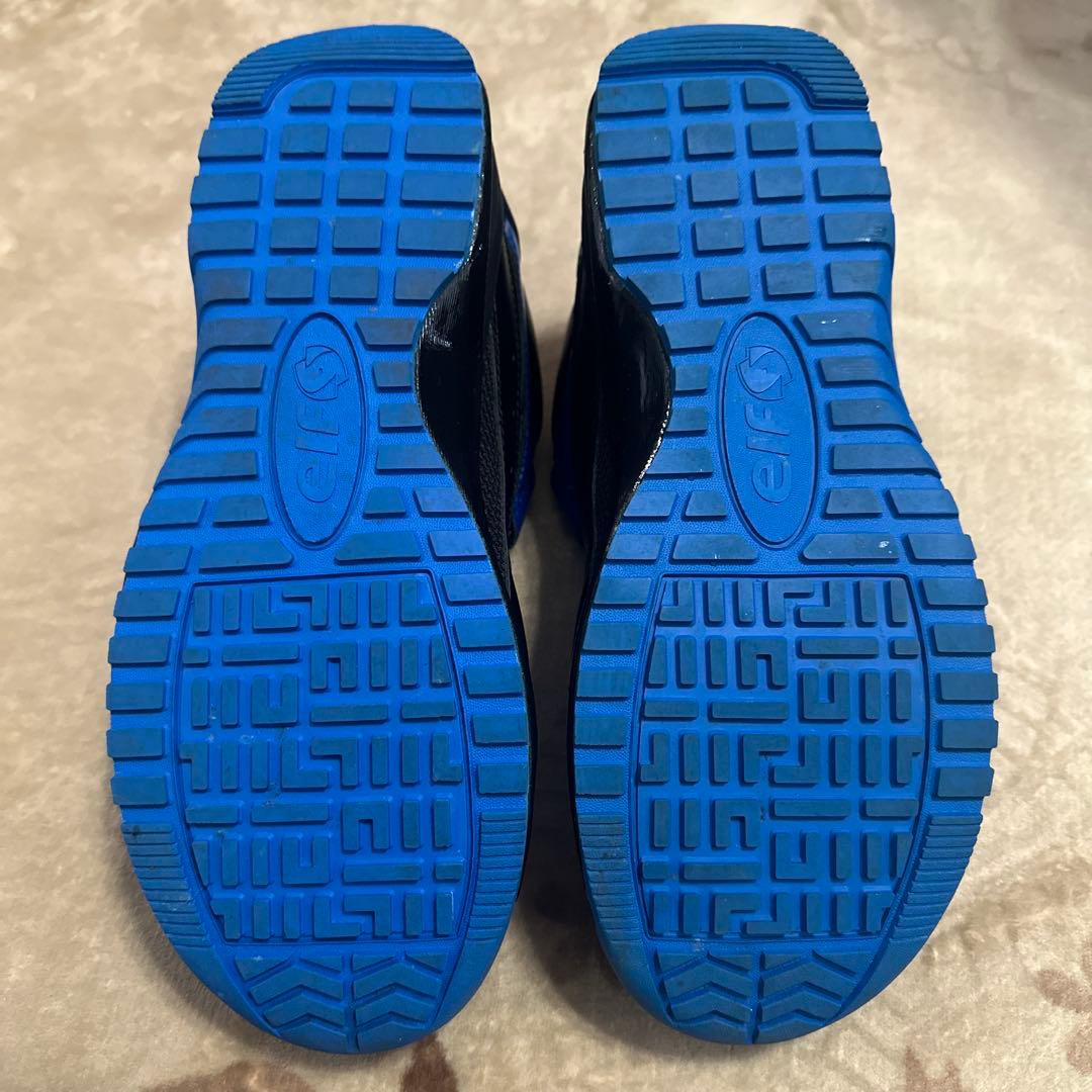 elf バイク用靴 黒/青 ボアシステム搭載